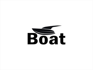 Boat logo vector design 