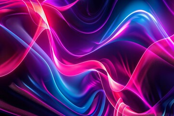 Abstract Neon Waves