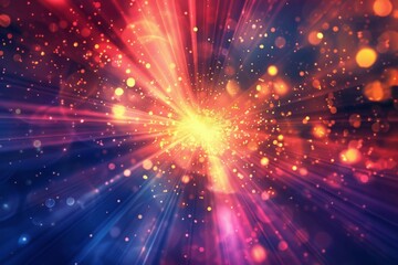 Naklejka premium Abstract Light Burst