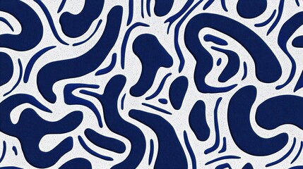 Abstract Blue and White Pattern