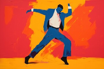 Lover dancing adult art entertainment.