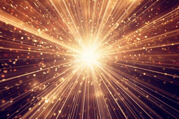 Fototapeta premium Golden Light Explosion
