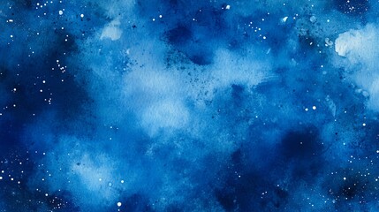 Obraz premium Watercolor Painting of a Starry Night Sky