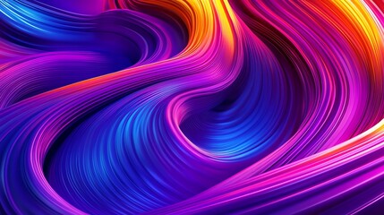 Fototapeta premium Abstract Colorful Swirling Lines