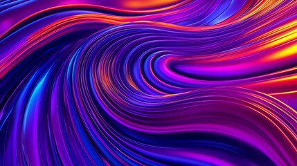 Obraz premium Abstract Swirling Vibrant Colors