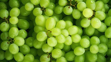 Flat Lay Photography of Green Grapes in Full Frame