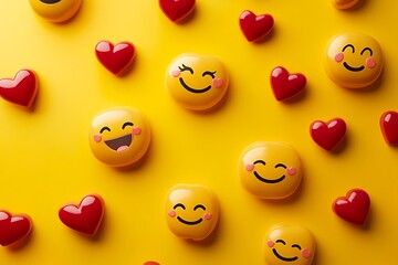 Fototapeta premium World smile day illustration.