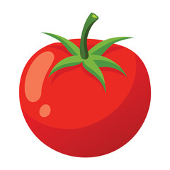 Illustration of Fresh Tomato Isolated on white