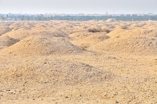 The Dilmun Burial Mounds a UNESCO World Heritage Site comprising necropolis areas on the main island of Bahrain 