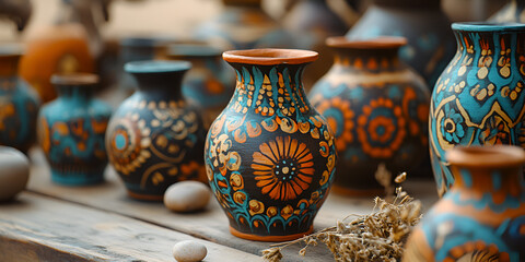 Handmade Painted Vases