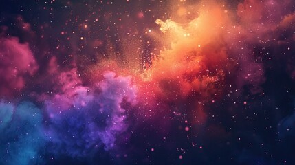 Obraz premium Explosive Burst of Rainbow Colors in Abstract Art