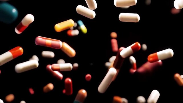 pills falling, medicine, background, pharma, pharmaceuticals, colorful pills, big pharma, drugs, addiction
