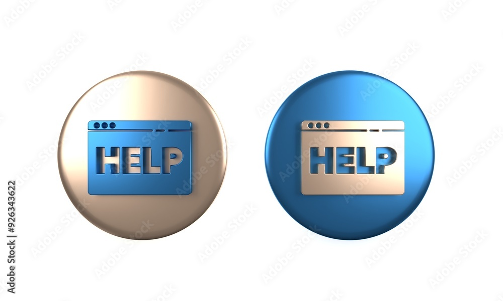 Poster colorful browser help icon isolated on white background. internet communication protocol. circle but