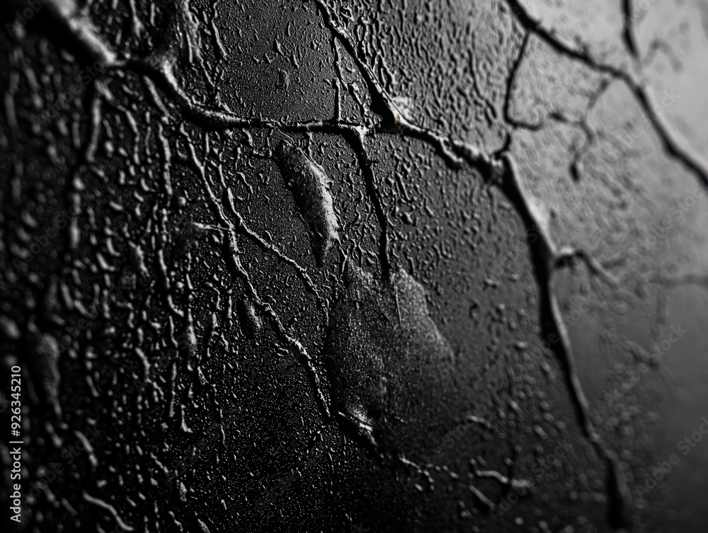 Wall mural black matte texture