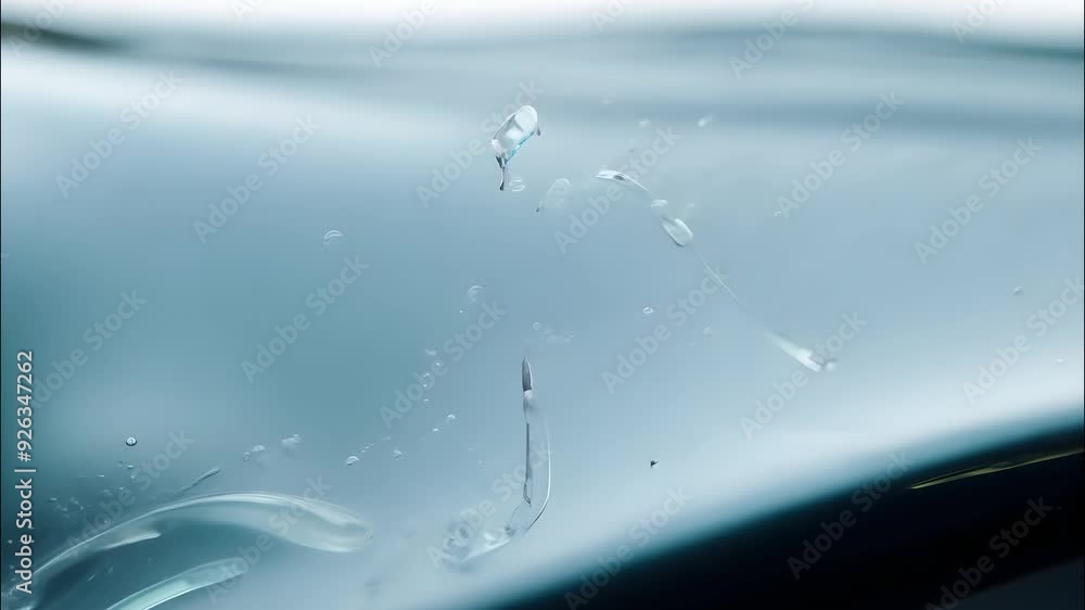 Poster fluid shapes blend seamlessly in this abstract composition of water, showcasing gentle waves and lig