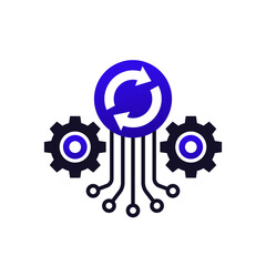 iteration icon, iterative operations vector