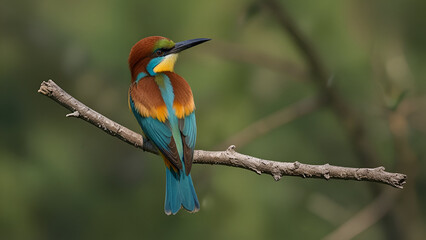 bee eater perched on a branch