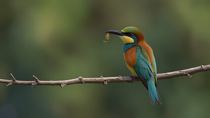 Obraz premium bee eater perched on a branch