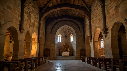 Fototapeta premium interior of the cathedral of the holy sepulchre