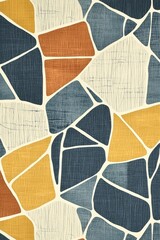 Vibrant Textured Wallpaper Pattern with Organic Geometric Style and Random Pantone Colors Japanese Bohemian Nordic Boho Woodblock Prints for Modern Interior Decor