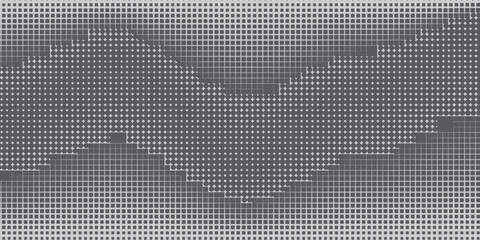 Abstract halftone wave dotted background. Futuristic twisted grunge pattern, dot, circles. Vector modern optical pop art texture for posters, business cards, cover, labels mock-up, stickers layout