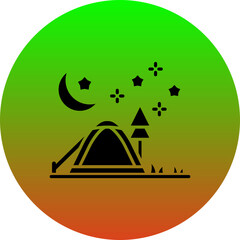 Night camping Icon