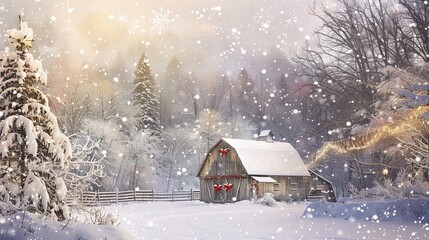 Winter_christmas_photo_backdrop_barn_backgroun