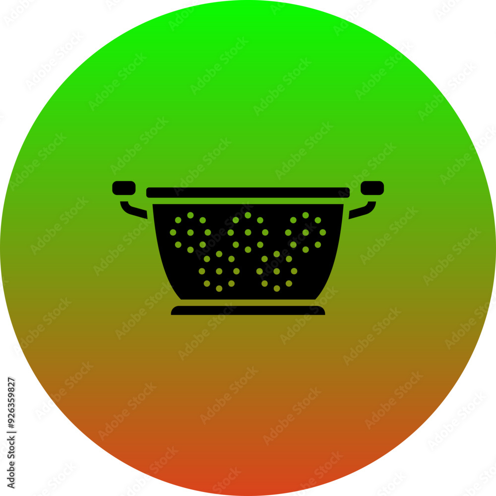 Wall mural colander icon