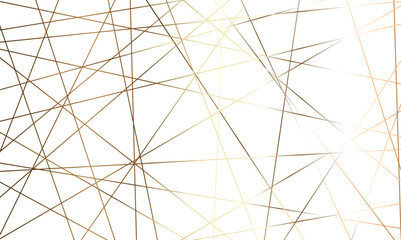 Luxury random golden line background.