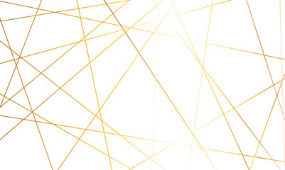 Abstract luxury seamless premium shiny golden random chaotic square and triangle lines on transparent background. Vector, illustration