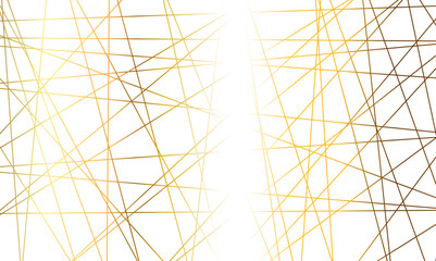 Luxury random golden line background.