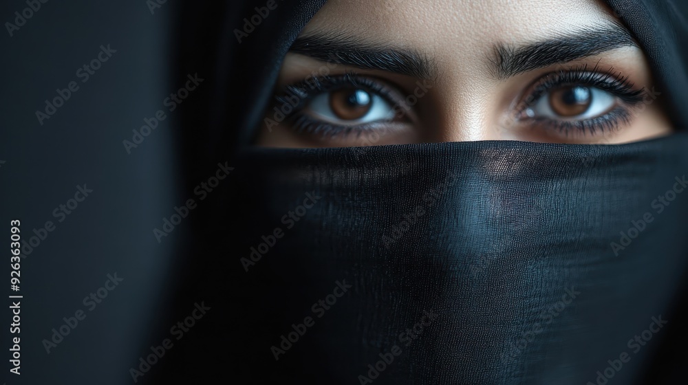 Poster this image features a blurred composition predominantly using blue and black shades, developing a my