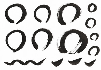 手書きの筆文字素材