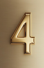 3d golden number 4