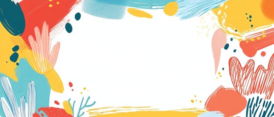 Colorful invitation template