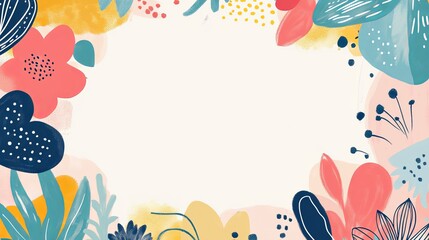 Fototapeta premium Colorful invitation template