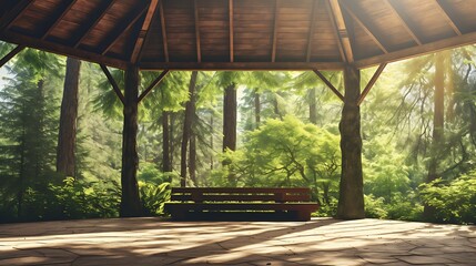 A small, house is surrounded by trees and has a large window. The house is lit up at night, creating a cozy and inviting atmosphere