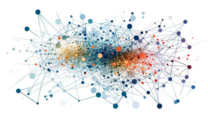 Big data visualization. Cluster computing network