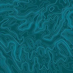 Fototapeta premium Stylized topographic map outline height in lines and contours. The concept of a conditional geographical scheme and the trajectory of the terrain. Ultra wide size. Vector illustration.