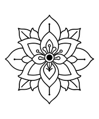 Mandala. Round Ornament Pattern.Vector abstract mandala pattern. Art on the wall. Coloring book Lace pattern The tattoo. Design for a wallpaper Paint shirt and tile Sticker Design, Decorative circle o