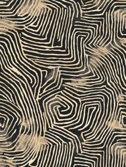 Vibrant Textured Wallpaper Pattern with Organic Geometric Style and Random Pantone Colors Japanese Bohemian Nordic Boho Woodblock Prints for Modern Interior Decor