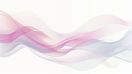 Modern Abstract Waves in Pastel Tones Creating a Calming and Serene Atmosphere with Flowing Lines