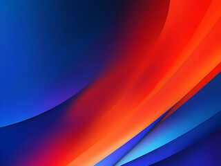Grainy noisy poster background, dark blue orange red color wave black backdrop abstract header banner design.