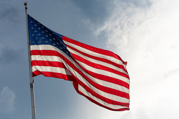 An American Flag Flying High