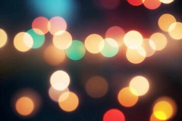 Obraz premium Abstract blurred bokeh lights in warm colors.