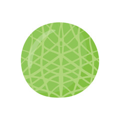 Melon drawing in cute cartoon fruit vector illustration