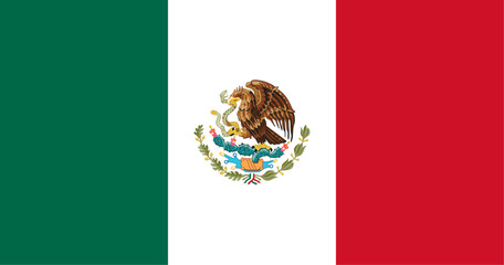 Naklejka premium Mexico Flag Illustration