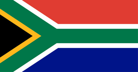 South Africa Flag Illustration