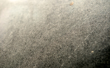 Abstract dust background. Dirty rear window of the car for inscription. View of mirror. Wash me car. Close up.