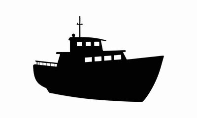 Boat silhouette illustration